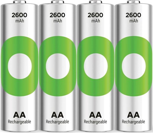 Gp nimh oplaadbare batterij aa 2600ma blister(4) - 3311452