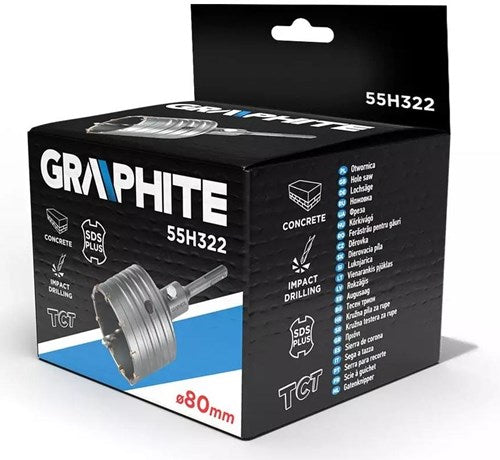 Graphite dozenboor 80mm + sds - 6480300