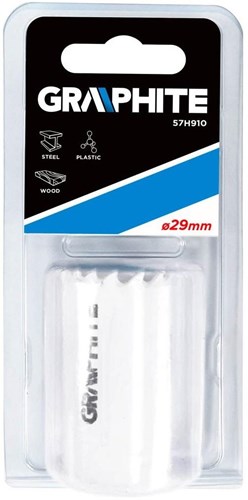 Graphite gatenboor 29 x 38 mm - 6480355