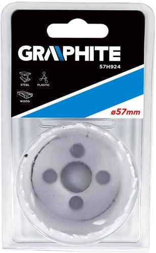 Graphite gatenboor 57 x 38 mm - 6480360