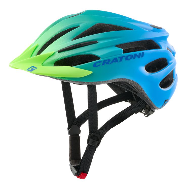 Cratoni helm pacer jr. green-blue matt s-m