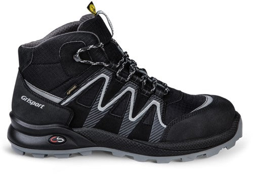 Grisport safety cross gtx line 33663 hoog s3 esd | zwart zilver | maat 39 - 00.049.014.39
