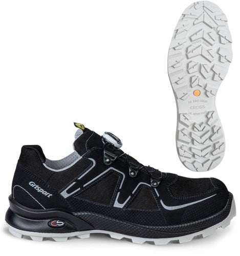 Grisport safety cross safety horizon 33606 boa s3 zwart zilver - maat 48 - 00.049.011.48