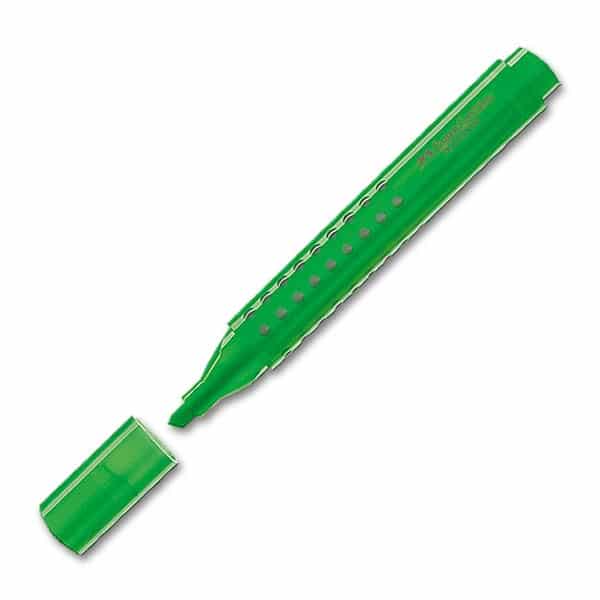 Van der doelen tekstmarker groen van faber castel met gemakkelijke grip