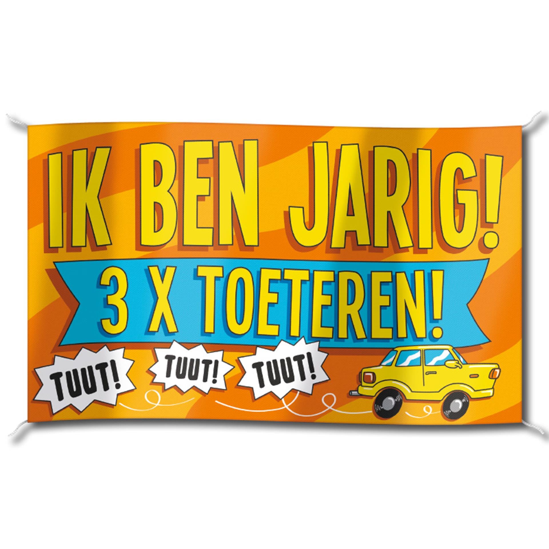 Paperdreams gevel vlag - ik ben jarig