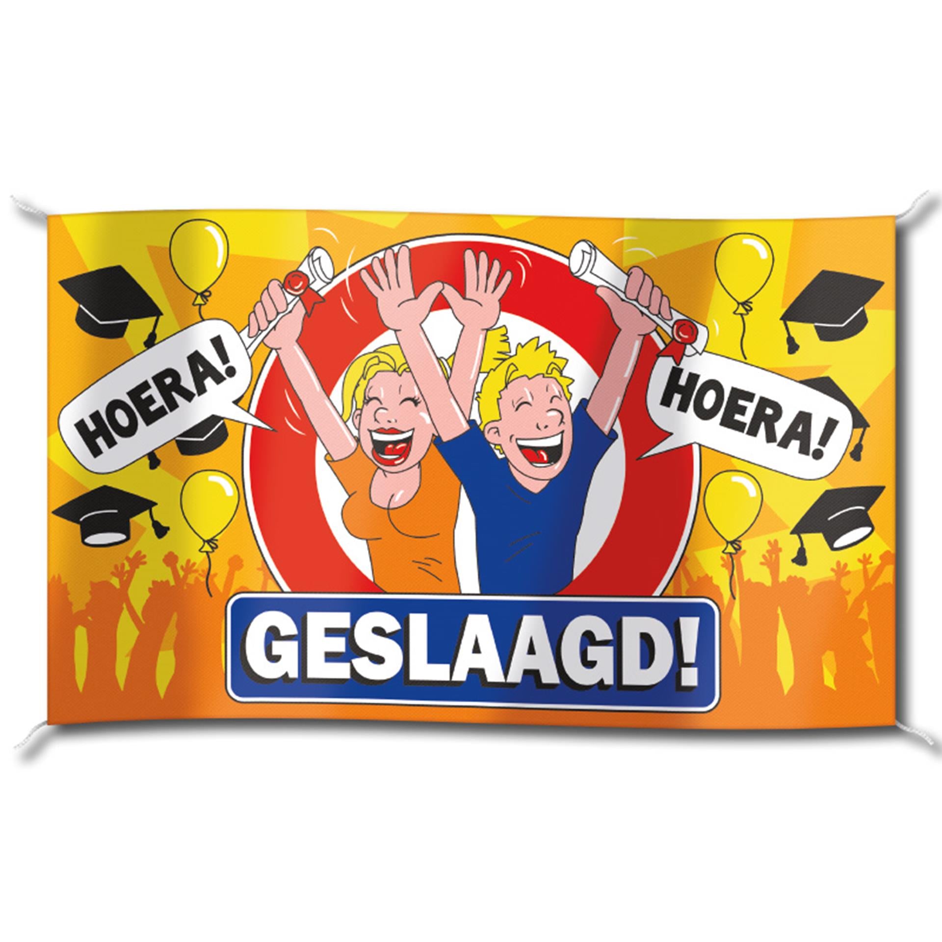 Paperdreams gevel vlag - geslaagd