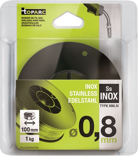 Gys bobijn 100mm, o0,8mm, 1kg, rvs - 5193086616 5193086616