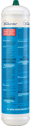 Gys oxygen bottle - non rechargeable - 110l - 5193040458