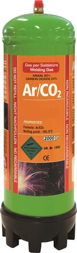 Gys wegwerpgasfles, argon co2, 1,8l - 5193043664 5193043664