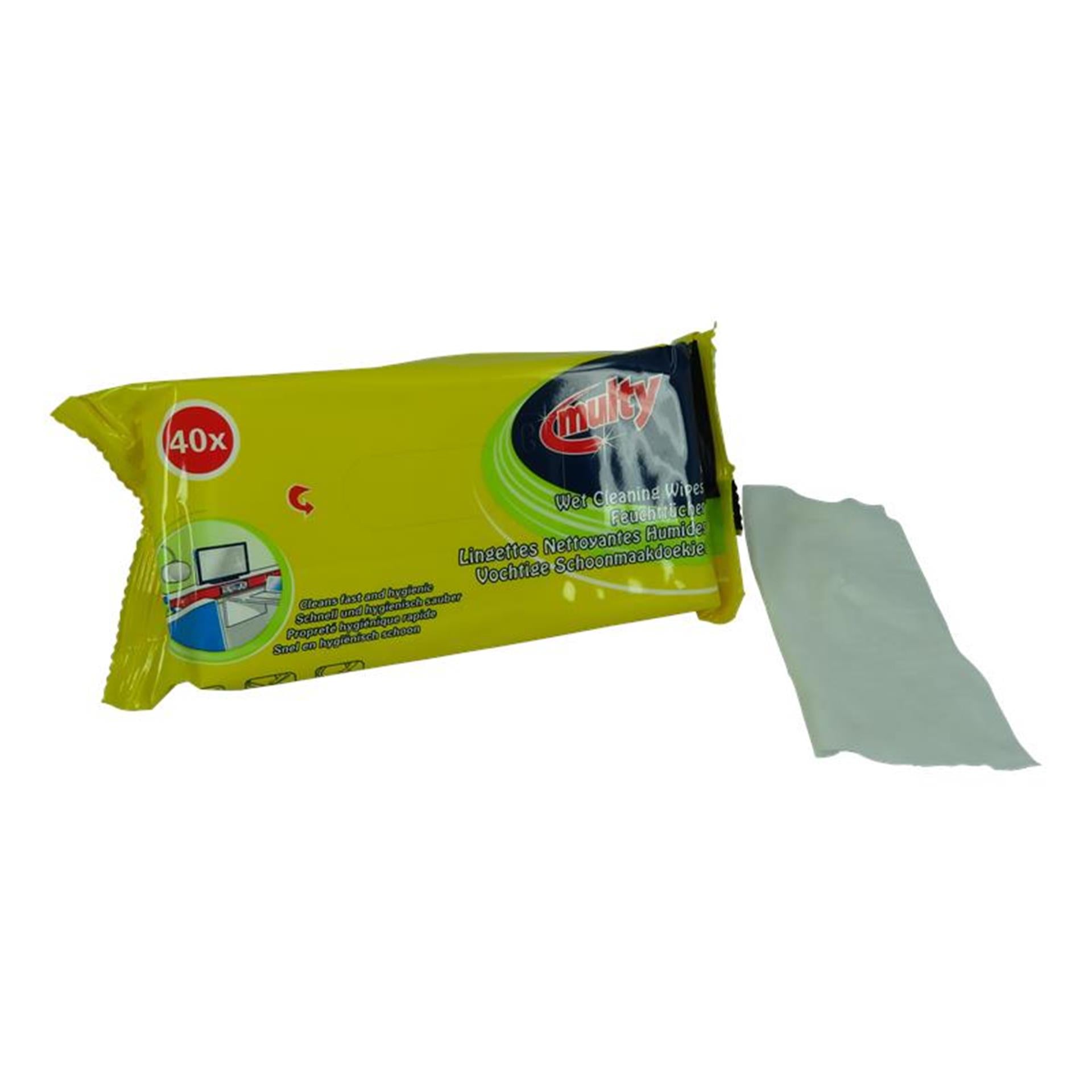 Multy schoonmaakdoekjes nat pak a 40st
