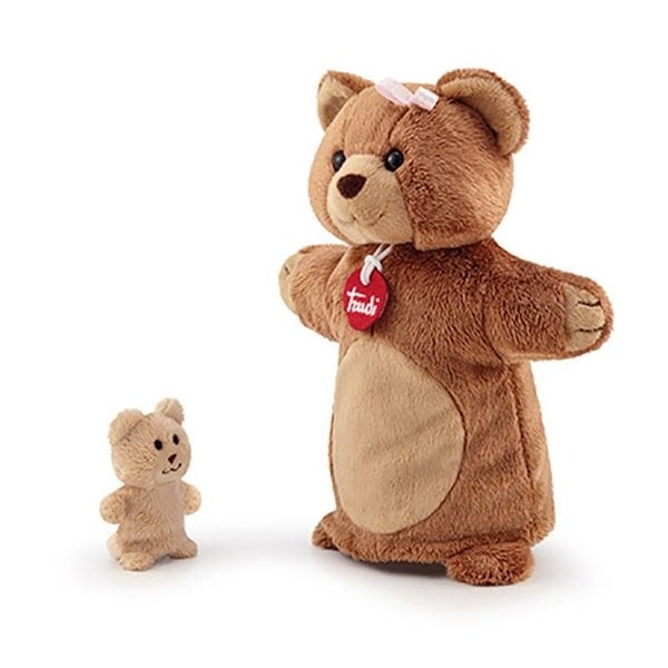 Handpop bier met baby 26cm