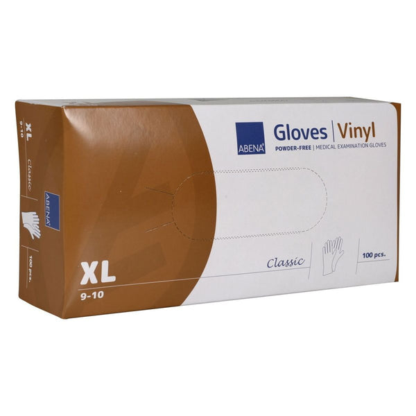 Abena poedervrije vinyl handschoenen maat extra large 100 stuks