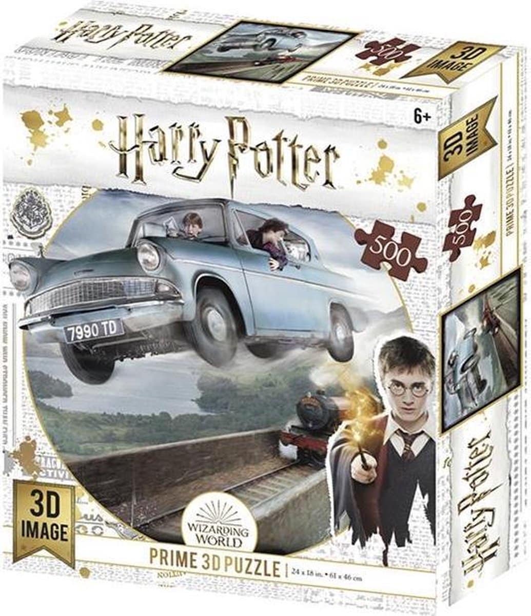 Boosterbox 3d puzzel - de ford anglia van harry potter - 500 stukjes