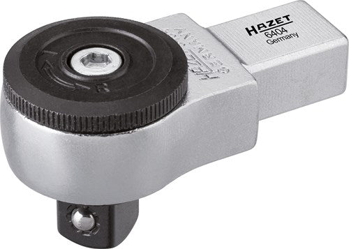 Hazet insteek-omschakelratel 6404 · 14 x 18 mm insteekvierkant massief · 1 2 inch (12,5 mm) vierkant massief · lengte: 70,5 mm