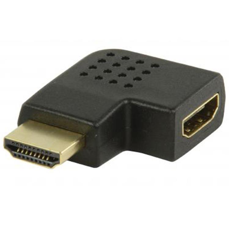 Hdmi a verloopstekker 90° naar links