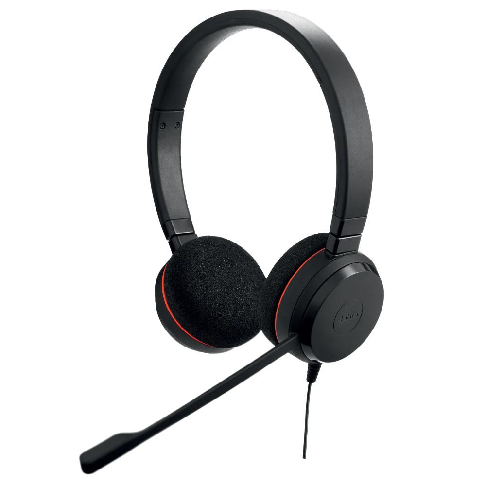 Jabra evolve 20 uc stereo on-ear headset (zwart)