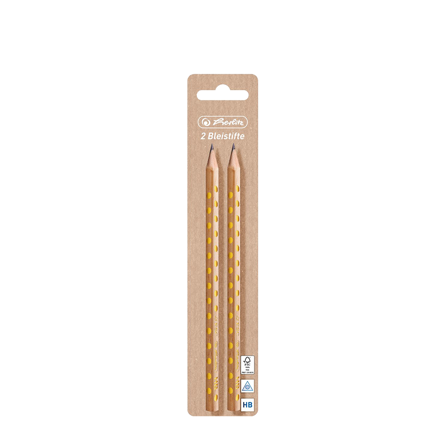 Herlitz potloden breukvast pure glam hb 2 stuks