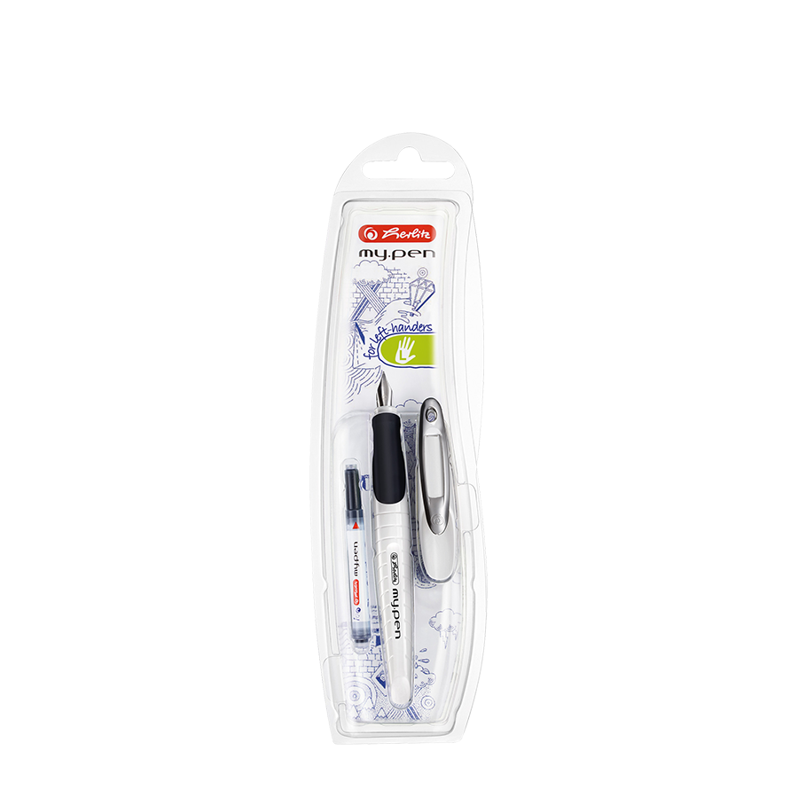Herlitz vulpen my.pen voor linkshandigen wit