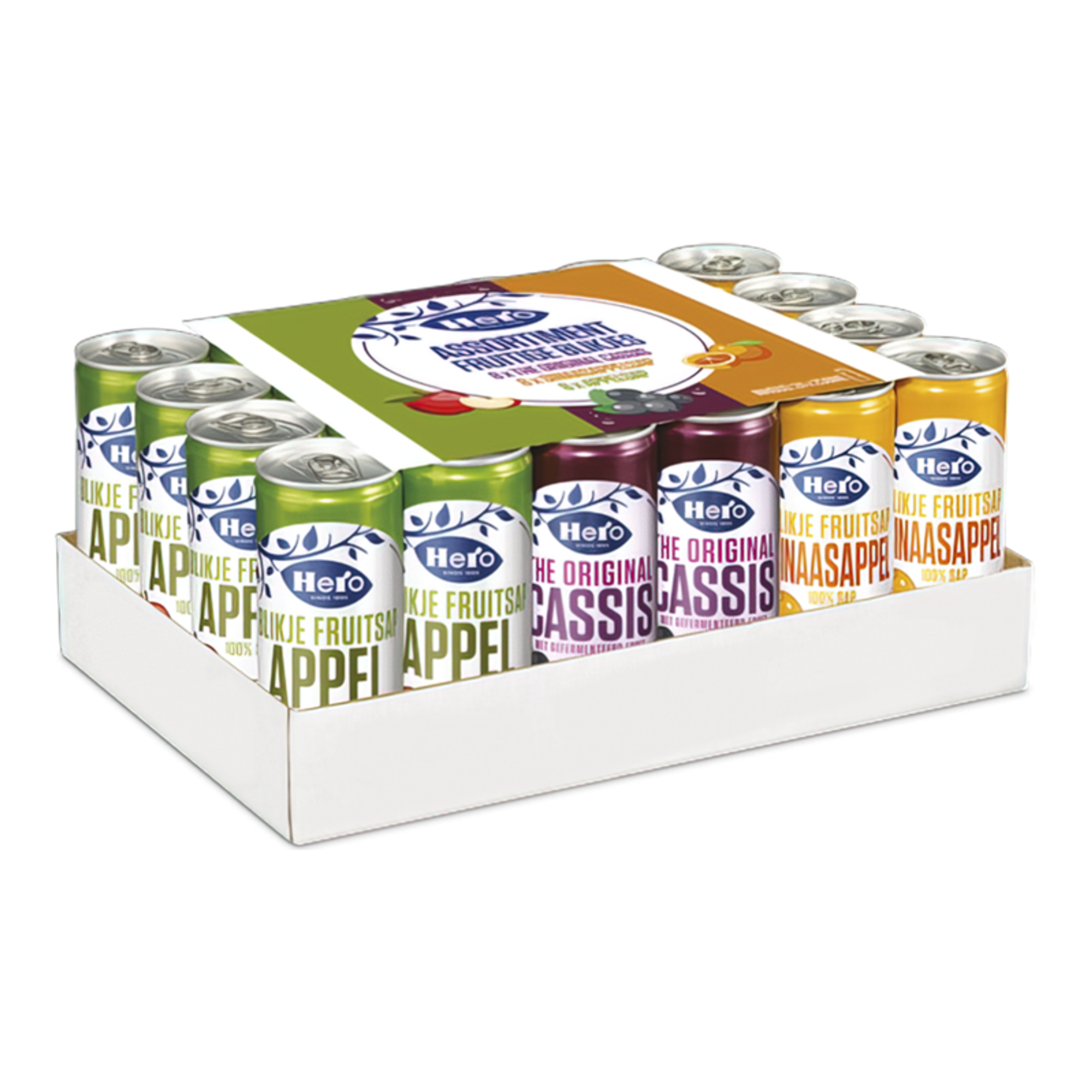 Hero assorti tray small blikjes (24x 25cl)