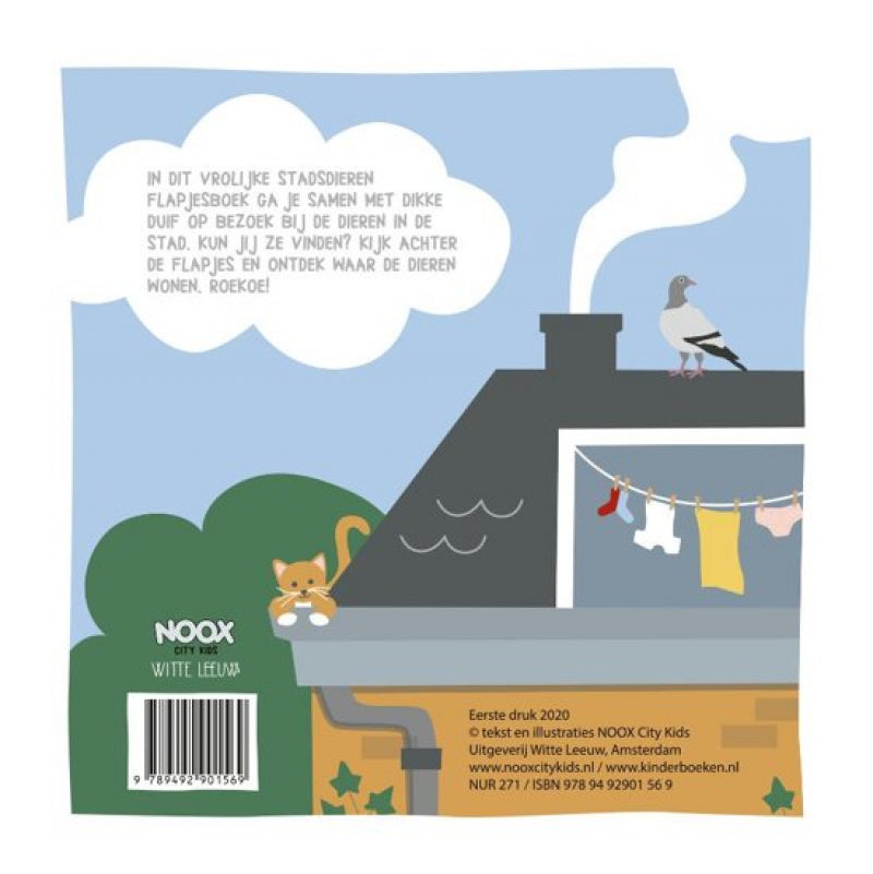 Witte leeuw het vrolijke stadsdieren flapjesboek