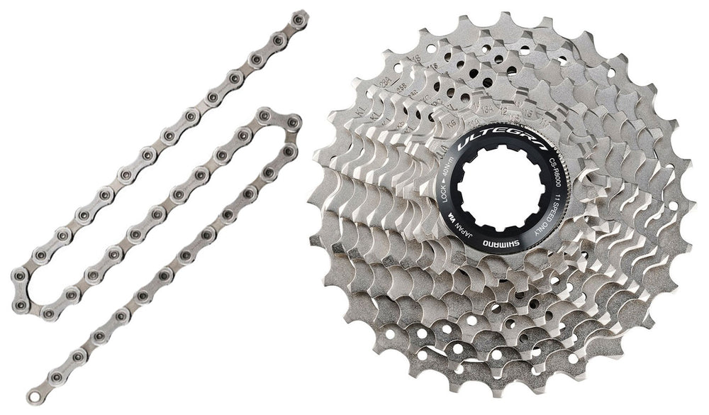 Shimano ultegra cn-hg701+cs-r8000 11-speed wear and tear set | 11-34 (hg800)