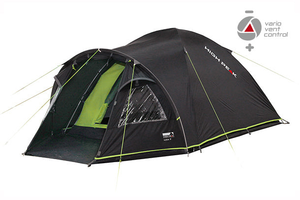 High peak Koepeltent Talos 3-persoons 330 x 180 x 120 cm zwart