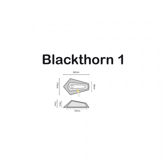 Blackthorn 1 Tent 265 x 170 x 75 cm Donkergroen
