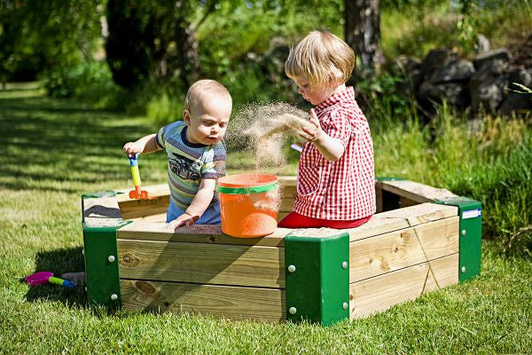 zandbak 150 x 110 x 28 cm hout naturel