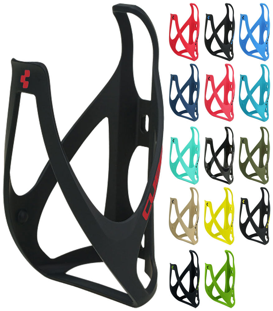 Cube hpp bottle cage | matt black´n´red