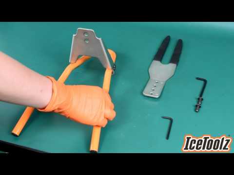 Icetoolz display stand rear axle up to 29"