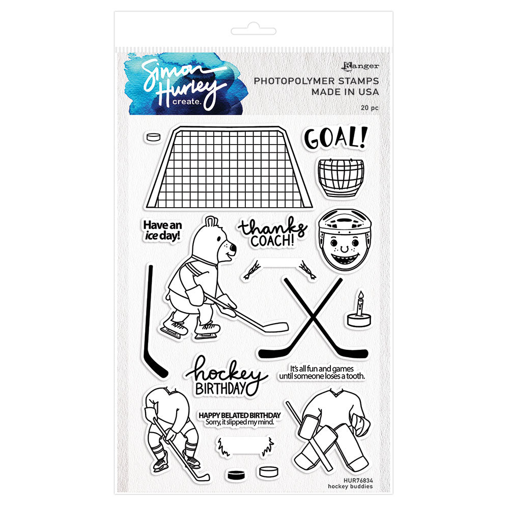 Ranger ink ranger • photopolymer stamps hockey buddies