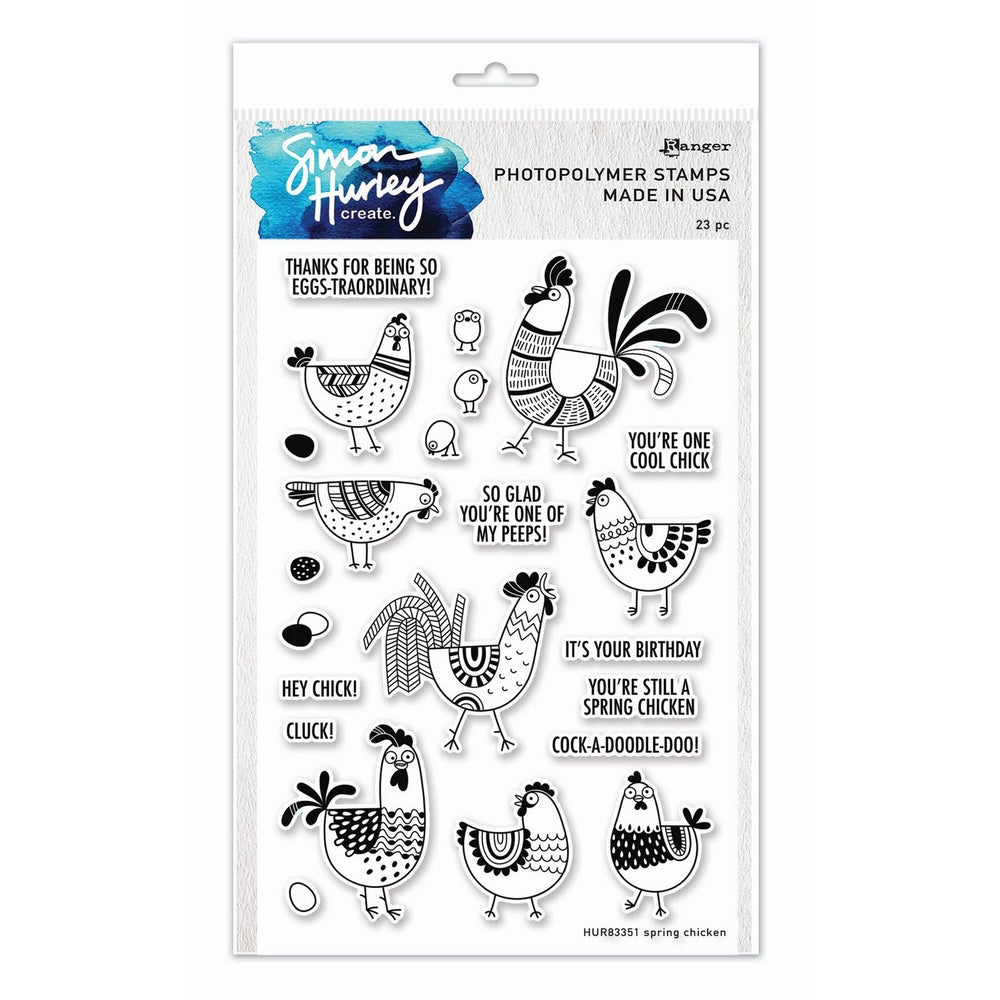 Ranger ink ranger • simon hurley create. photopolymer stamps spring chicken