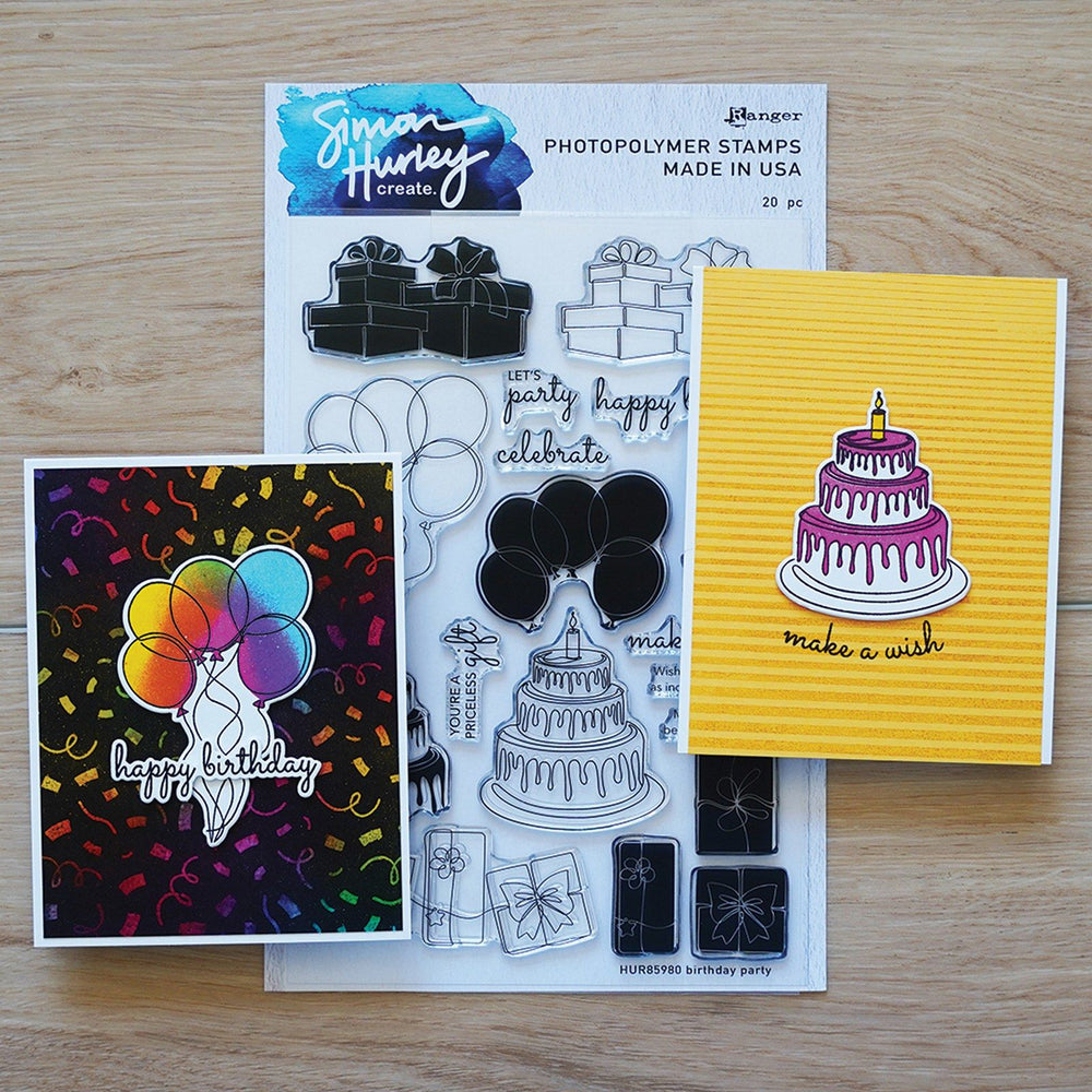 Ranger ink ranger • simon hurley create photopolymer stamps birthday party