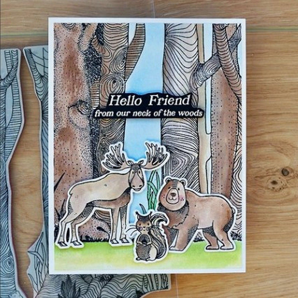 Ranger ink ranger • simon hurley create. cling mount rubber stamp whimsical woods