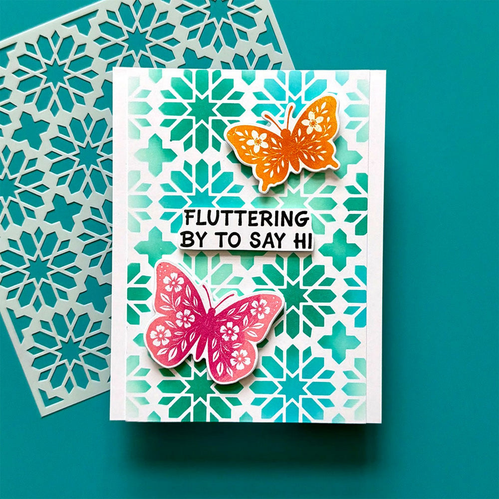 Ranger ink ranger • simon hurley create. stencils star tile 3pcs