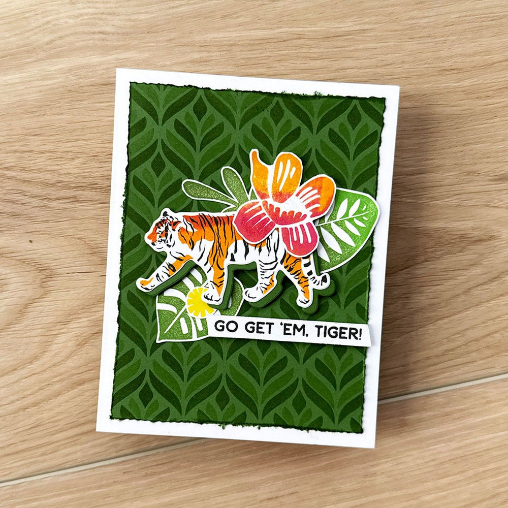 Ranger ink ranger • simon hurley create. stencils geo leaves 3pcs