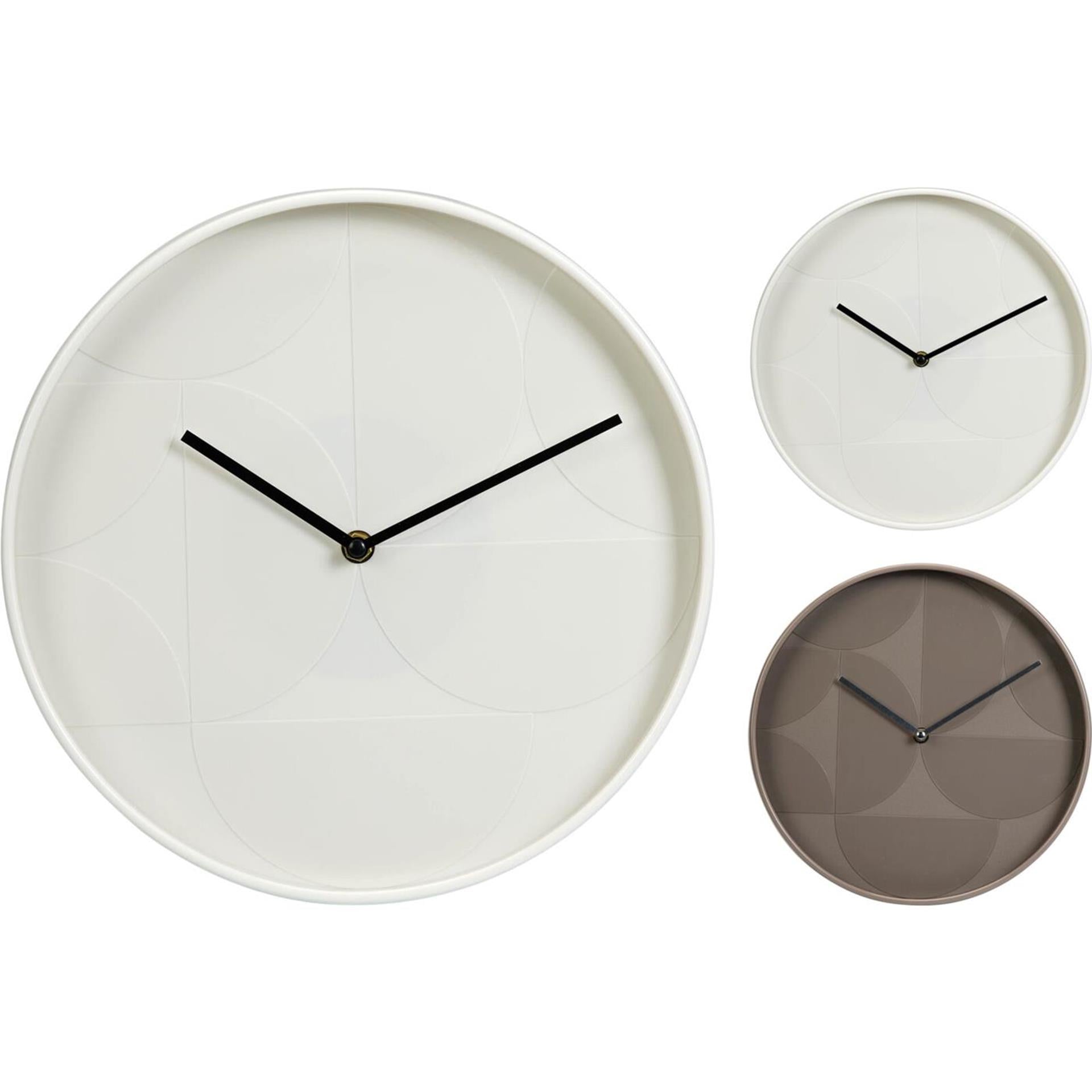 Home styling wandklok ø30cm 2 assorti