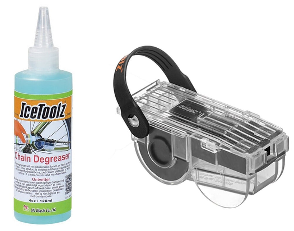 Kettingreiniger met ontvetter (120ml) IceToolz 240C212 (set)