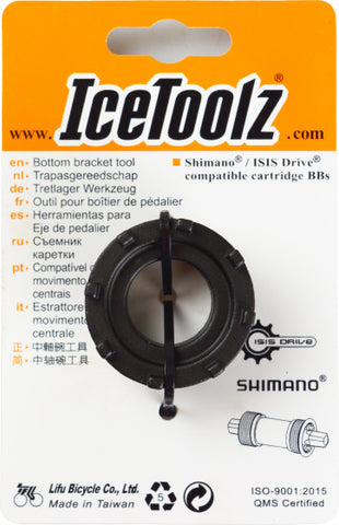 Outil de boîtier de pédalier IceToolz 11D3 pour Shimano® + ISIS Drive