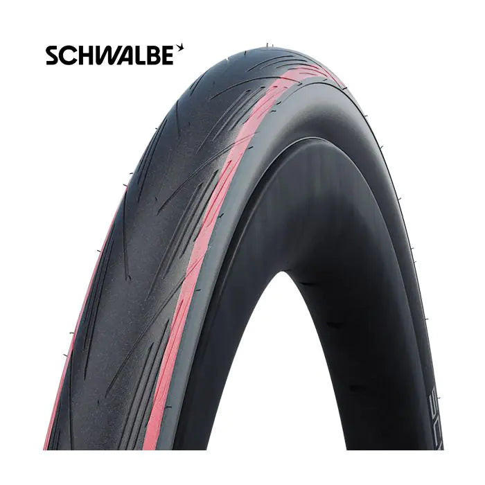 Pneu Schwalbe Lugano 2 K-Guard 28 x 1.00 25-622 - noir avec bandes rouges