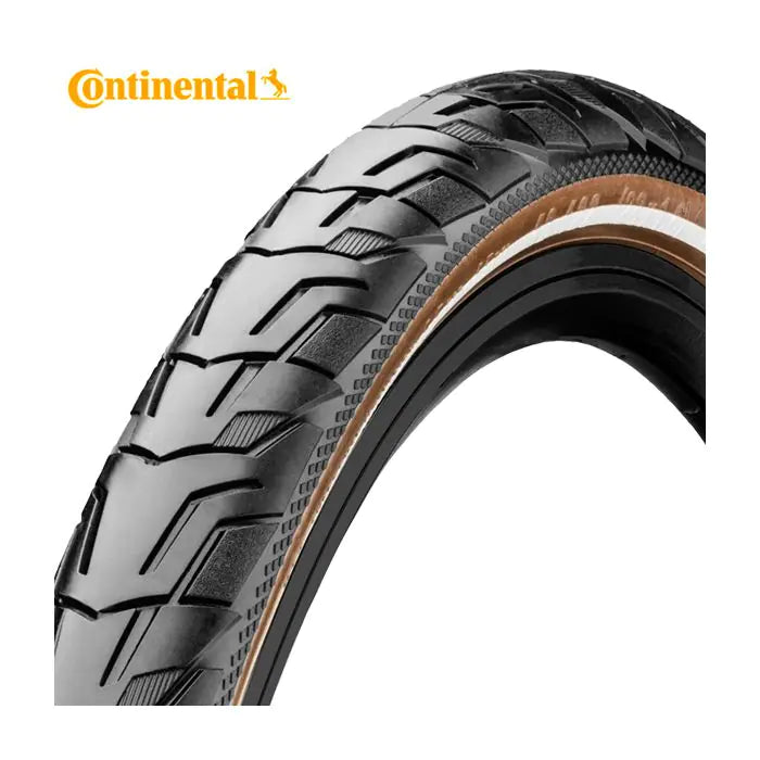 Continental 28x1 5 8x1 3 8 (37-622) ride city zwart-bruin reflex draad 0101603