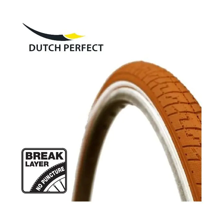 Dutchperfect Buitenband Dutch Perfect 28 x 1.40 40-622mm anti-lek oranje met reflectie