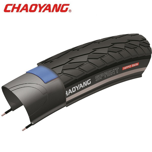 Chaoyang 28x1 1 2 (40-635) sprint zwart reflex draad met 1.5 mm kevlar-floc anti-lek eba0206001w