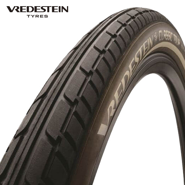 Vredestein Classic Tour Outer Tyre 28 x 1.50 black brown reflective