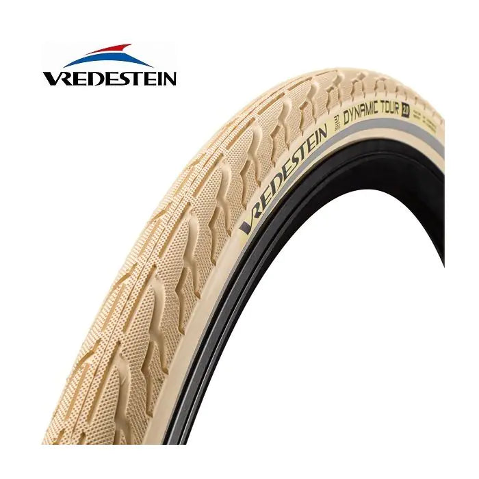 Vredestein buitenband Dynamic Tour 28 x 1.50 creme refl