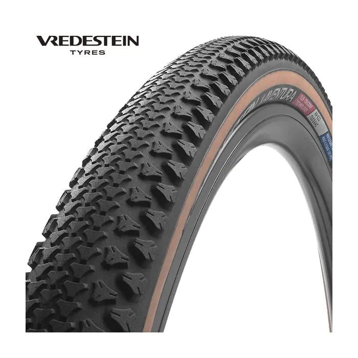Vredestein - aventura tlr 700x44c zwart bruin