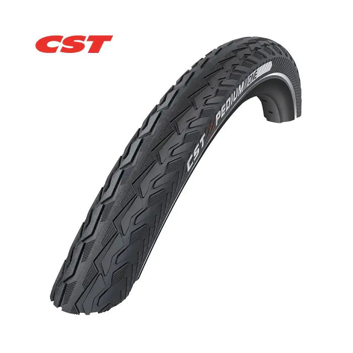 Pneu CST Xpedium One (1mm anti-crevaison) Couleur : Noir avec réflexion latérale Taille : 26x1,75, ETRTO 47-559