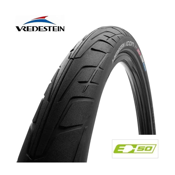 Vredestein outer tire Icon 28 x 2.0 black refl