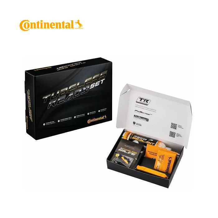 Continental tubeless ready set (TL rim tape 25 mm 2 pcs. TL valves S42, sealant) 0140092