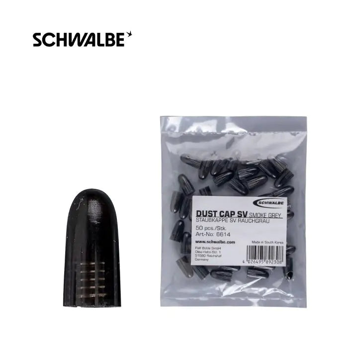 Schwalbe dust cap sv smoke grey (bag of 50)